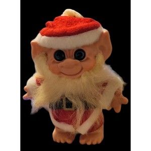 Vintage Antique Santa Troll Doll 8"